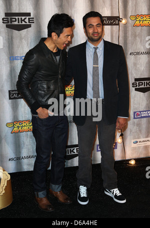 John Cho e Kal Penn Spike TV Scream Awards 2011- gli arrivi di Los Angeles, California - 15.10.11 Foto Stock