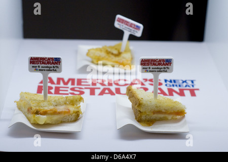 Atmosfera NBC promuove "America il prossimo grande ristorante' alla Vanderbilt Hall presso il Grand Central Terminal di New York City, Stati Uniti d'America - Foto Stock