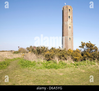 Naze torre costruita nel 1720 come un marchio di navigazione, Walton sul Naze, Essex, Inghilterra Foto Stock