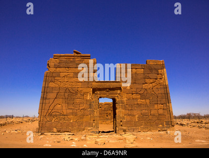 Lion tempio di Apedemak, Musawarat, Naga Sito, Sudan Foto Stock