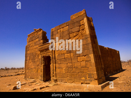 Lion tempio di Apedemak, Musawarat, Naga Sito, Sudan Foto Stock