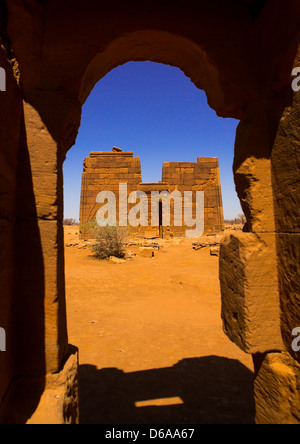 Lion tempio di Apedemak, Musawarat, Naga Sito, Sudan Foto Stock