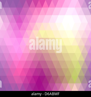 Abstract rosa perfetta da forme geometriche. Foto Stock