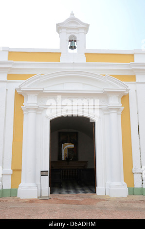 Chiesa di El Morro, Sito Storico Nazionale di San Juan, San Juan, Puerto Rico Foto Stock