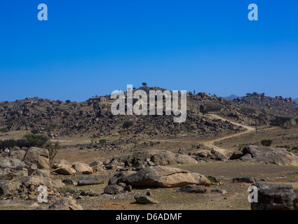 Vecchie case inglesi, Erkowit, Sudan Foto Stock