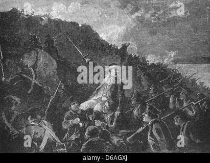 La cattura del punto pietroso dal generale Wayne, 16 luglio 1779 negli Stati Uniti durante la guerra rivoluzionaria Foto Stock