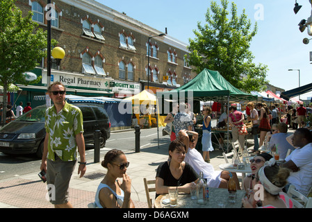 Londra, UK, scene di strada nella zona di Hackney Foto Stock