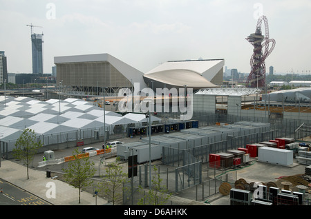 Londra, Regno Unito, vista sul nuovo parco olimpico Foto Stock