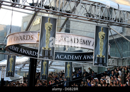 Atmosfera annuale ottantatreesimo Academy Awards (Oscar) tenutosi presso il Teatro Kodak - Gli arrivi di Los Angeles, California - 27.02.11 Foto Stock