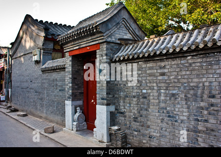 Area dell'Hutong di Pechino Foto Stock