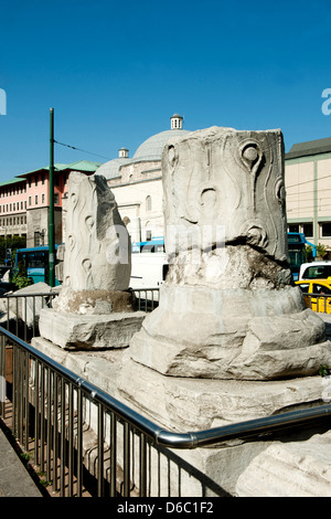 Türkei, Istanbul, Beyazit, Ordu Caddesi ( Verlängerung der Divan Yolu ), Forum des Teodosio (Forum Tauri) Foto Stock