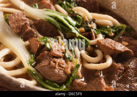 Carni bovine Taiwanese noodle soup Foto Stock