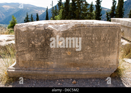 Museo Delphi. La Grecia Foto Stock