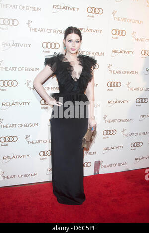 Noi attrice Michelle Trachtenberg assiste l'arte di Elysium il quinto annuale cielo Gala alla storica Union Station a Los Angeles, Stati Uniti d'America, 14 gennaio 2012. Foto: Hubert Boesl Foto Stock