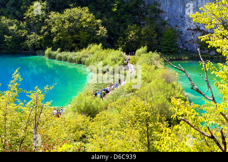 Parco nazionale dei Laghi di Plitvice Foto Stock