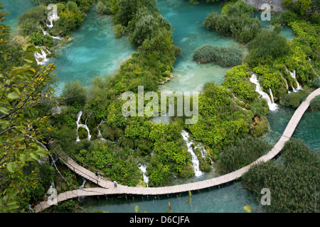 I Laghi di Plitvice - Parco Nazionale in Croazia Foto Stock