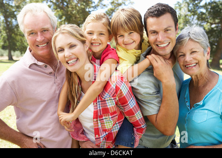 Generazione,famiglia estesa,vita familiare,ritratto di famiglia Foto Stock