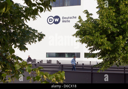 Bonn, Germania, la principale stazione radio Deutsche Welle in costruzione Schuermann Foto Stock