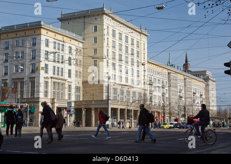 Magdeburg, Germania, business casa di Ernst-Reuter-Allee Foto Stock