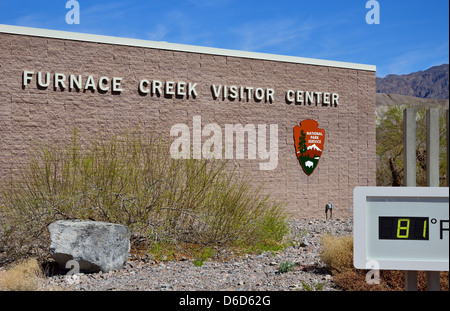 Forno Creek Visitor Centre. Parco Nazionale della Valle della Morte, California, Stati Uniti d'America. Foto Stock