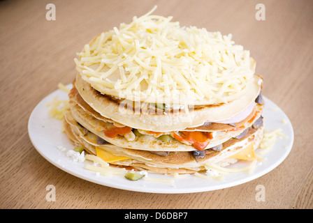 pancake salati Foto Stock