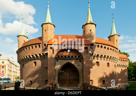 Il Barbican, Cracovia in Polonia Foto Stock