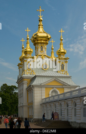 Chiesa del Grand Palace, Peterhof, Russia Foto Stock