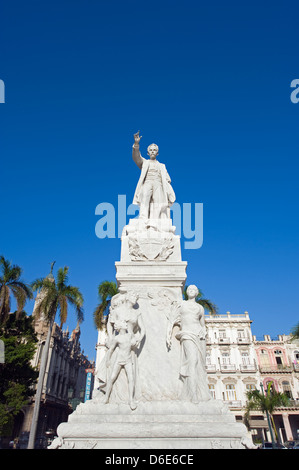 Statua di Jose Marti (1905), Central Havana, Cuba, West Indies, Caraibi Foto Stock