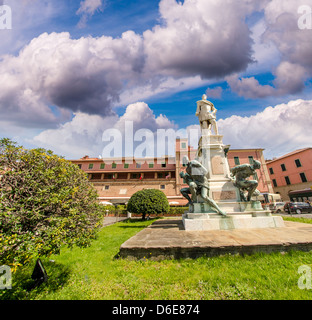 Monumento dei Quattro Mori, i Quattro Mori in Livorno - Livorno, Italia. Foto Stock