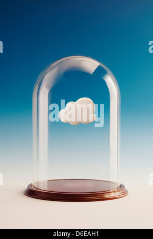 Il cloud all'interno del vasetto di vetro Foto Stock