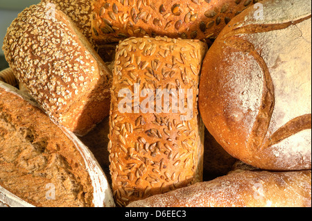 La pagnotta di pane con semi Foto Stock