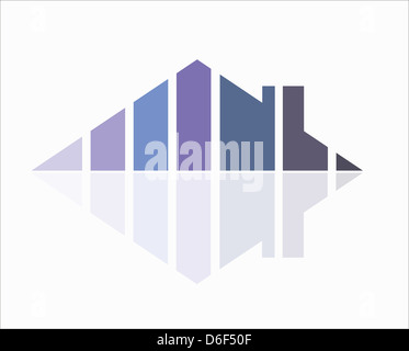 Immobiliare di vettore Foto Stock