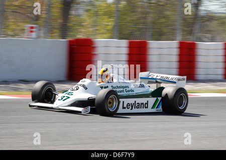 FIA Masters storica gara di Formula Uno al Montmelò 12 Aprile 2013 - Christophe D'Ansembourg nel 1979 Williams FW07 Foto Stock