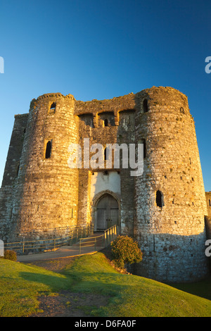 Kidwelly Castle, Carmarthenshire, Wales, Regno Unito Foto Stock