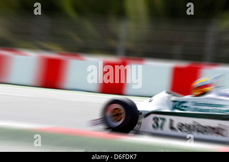 FIA Masters storica gara di Formula Uno al Montmelò 12 Aprile 2013 - Christophe D'Ansembourg nel 1979 Williams FW07 Foto Stock