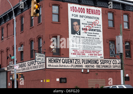 Risolto un omicidio, Brooklyn, New York City Foto Stock