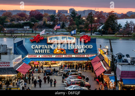 A sud-ovest area del litorale in Washington D.C. Foto Stock