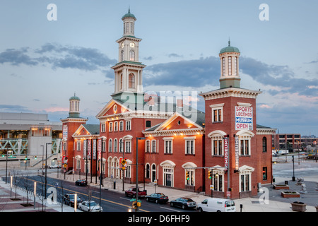 Leggende sportive Museum, Baltimore, Maryland, in ex B e o stazione, sorge accanto al Parco Orioles a Camden Yards Foto Stock