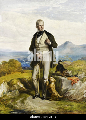 Sir William Allan, Sir Walter Scott, 1771 - 1832. Scrittore e poeta 1844 olio su tela. Galleria Nazionale di Scozia, Edimburgo Foto Stock