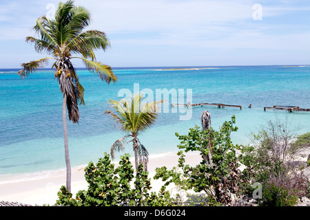 Laguna su Aruba Foto Stock