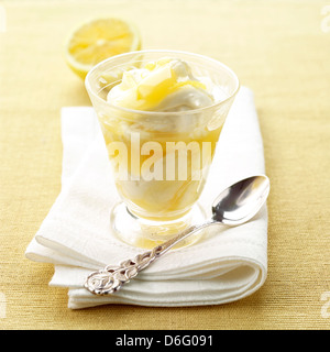 Syllabub limone Foto Stock