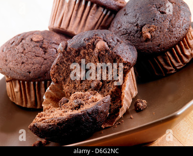 Muffin al cioccolato Foto Stock