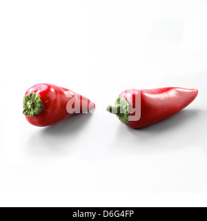 2 peperoncino rosso Foto Stock