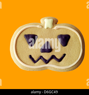 A forma di zucca i cookie Foto Stock