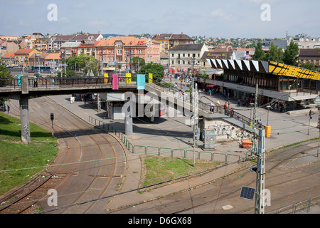 Szell Kalman Ter (Piazza Mosca) di Budapest, Ungheria. Foto Stock