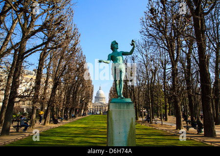 Statua del "attore greco' nel giardino del Lussemburgo, Parigi, Francia Foto Stock