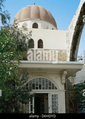 Mausoleo del sultano Saladino (1138-1193). Costruito nel 1196. Entrata. Ayyudib, Ottomano. Damasco. La Siria. Foto Stock