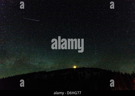 Stella cielo riempito da Monarch Pass, Sawatch Range, Chaffee County, Colorado, STATI UNITI D'AMERICA Foto Stock