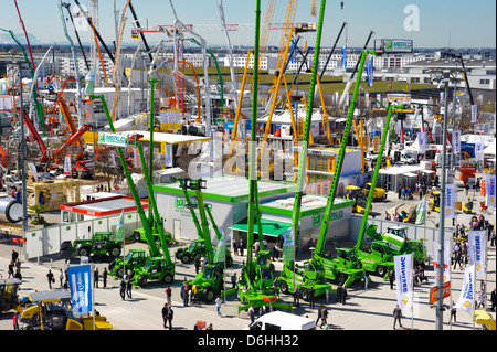 Il mondo più grande fiera di macchine edili, intitolato BAUMA 2013, si svolge dal 15.-21. Aprile 2013 a Monaco di Baviera, Germania Foto Stock