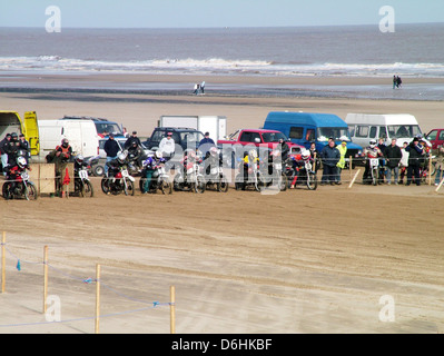 Mablethorpe spiaggia di sabbia racing, Lincolnshire, Regno Unito, Inghilterra Foto Stock